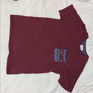 Pattern pocket t-shirt